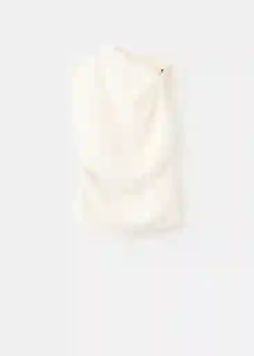 Blusa Joia Crudo Talla S Mujer Mango