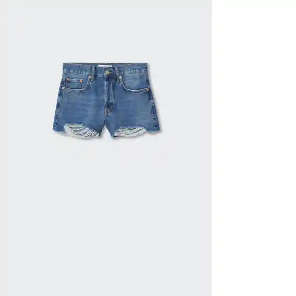 Shorts Hailey2 Tejano Medio Talla 40 Mujer Mango