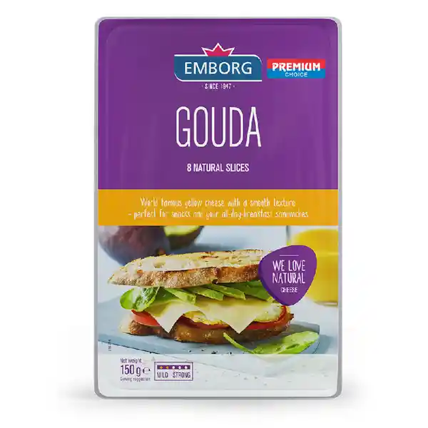 Emborg Queso Gouda Rebanado