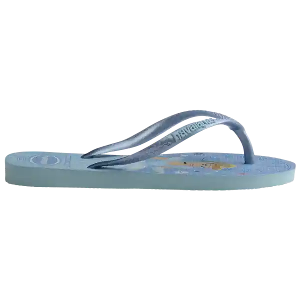 Sandalias Kids Slim Princess Azul Agua T. 36 4123328 Havaianas