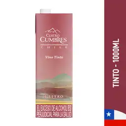 Cuatro Cumbres Vino Tinto Tetrapack