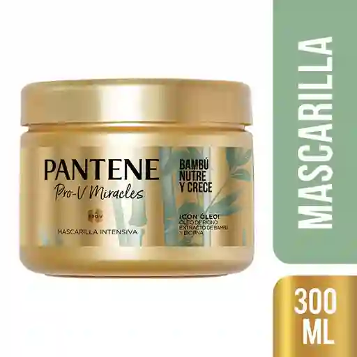 Mascarilla Intensiva Pantene Pro-V Miracles Tratamiento Capilar Bambu Nutre y Crece 300 ml
