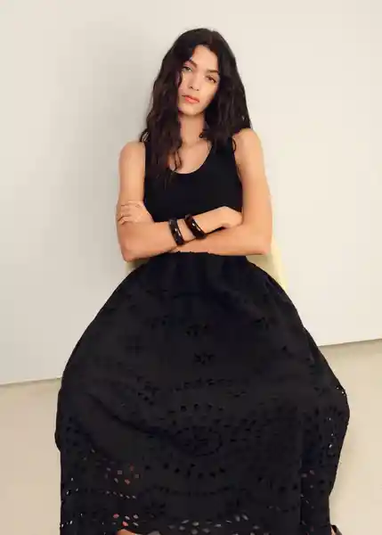 Vestido Toad Negro Talla XS Mujer Mango