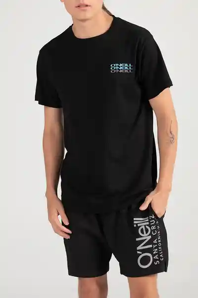 ONeill Camiseta Slim Fit Circle Surfer Masculino Negro S