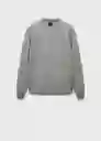 Buzo Sudadera Nola Gris Medio Vigore Talla M Hombre Mango