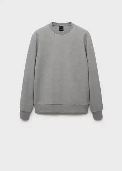 Buzo Sudadera Nola Gris Medio Vigore Talla M Hombre Mango