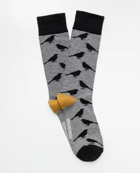 Medias Bird Negro Sombrío Ultraoscuro Talla 10-12 Chevignon