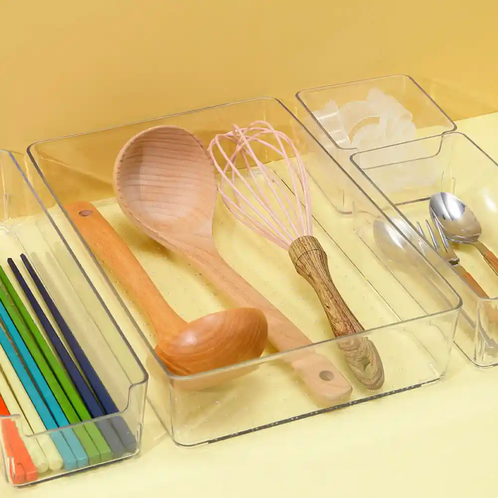 Miniso Set de Organizadores de Plástico Transparente