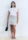 Falda Elena Tejano Claro Talla M Mujer Mango
