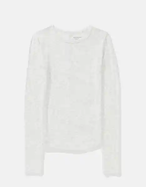 Camiseta Mujer Gris Talla: LARGE 1352092 American Eagle