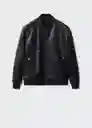 Chaqueta Pla2-I Negro Talla L Hombre Mango