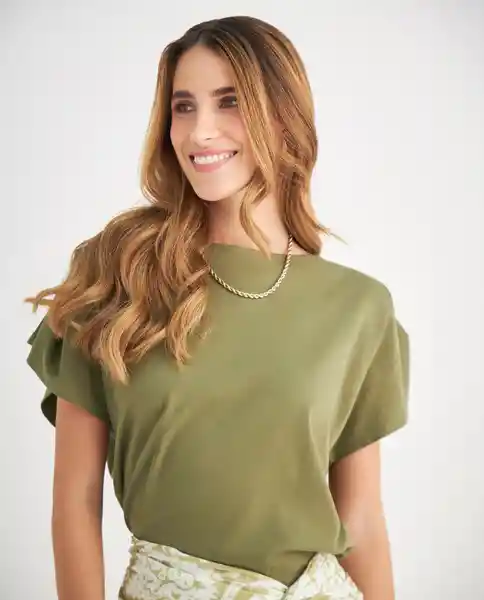 Camiseta Verde Aceituna Medio Talla XL 609F014 Esprit