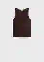 Top Suenyo Chocolate Talla S Mujer Mango