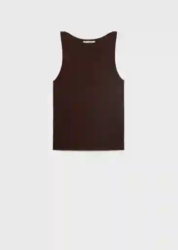 Top Suenyo Chocolate Talla S Mujer Mango