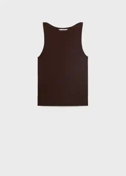Top Suenyo Chocolate Talla S Mujer Mango