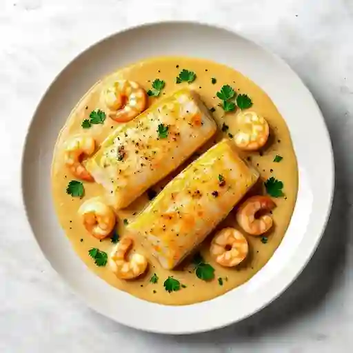 Trucha en Salsa Camarón