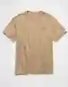 Camiseta Hombre Beige Talla SMALL 4873212 American Eagle
