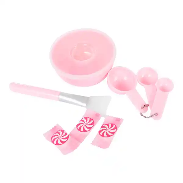 Miniso Set Bowl Y Accesorios Para Mascarillas Comprimidas, Rosado