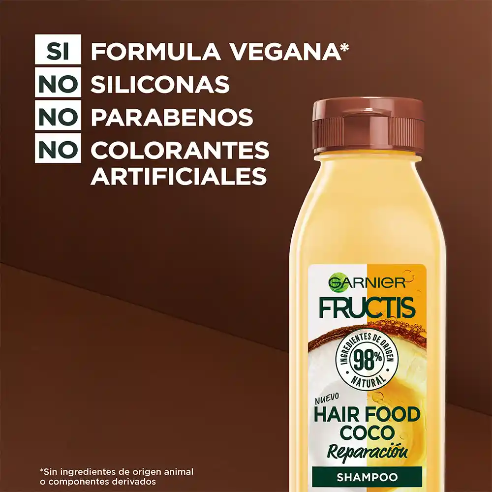 Shampoo Hair Foof Garnier Coco Reparación 300 mL