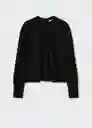 Blusa Neves Negro Talla L Mujer Mango