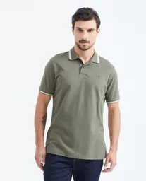 Camiseta Polo Stripes Verde Galeras Ultraoscuro T. XL Chevignon