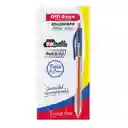 Boligrafo Semi Gel Retractil Azul Oe-052f