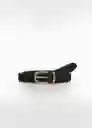 Cinturón Mayo Negro Talla M Mujer Mango