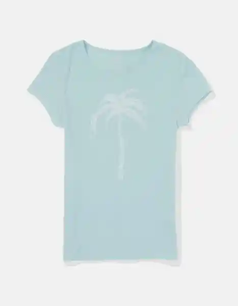 Camiseta Mujer Azul Talla: X-Large American Eagle