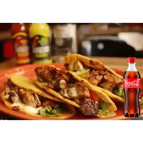 Combo Taco de Pollo Al Josper X3 +Cocacola Orig 400ml