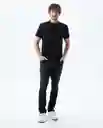 Camiseta Hombre Negro Talla XL 800G003_NEG194007 Americanino