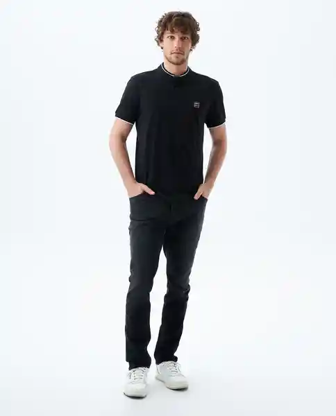 Camiseta Hombre Negro Talla XL 800G003_NEG194007 Americanino