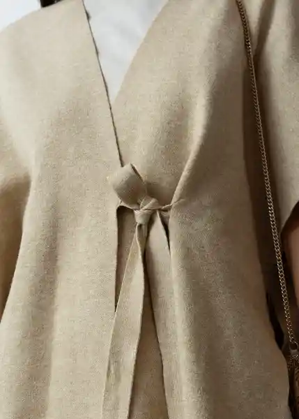 Gaban Tejido Mujer Beige Caqui Medio Talla M 582G092 Naf Naf