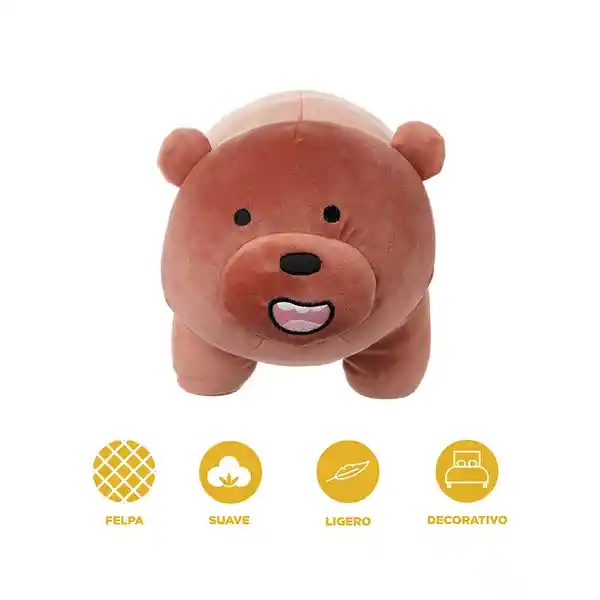 Peluche Grizzly de la Serie we Bare Bears Miniso