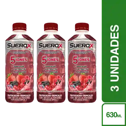 3 x Suerox Frutos Rojos