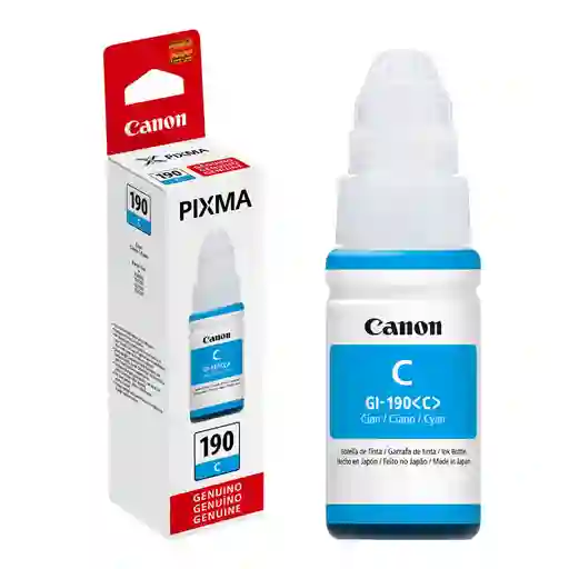 Botella De Tinta Canon 190 Cyan Gi-190c