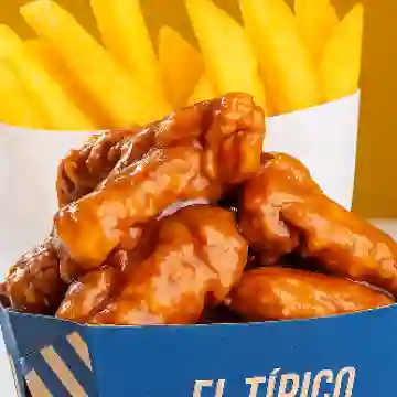 Alitas de Pollo X12 Piezas con Papa