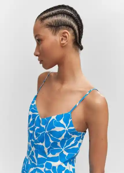 Vestido Salinas Azul Talla XS Mujer Mango