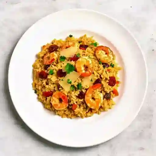 Risotto de Tomates Secos y Camarones