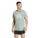 Adidas Camiseta Manga Corta Run it Tee Correr de Hombre Verde XL