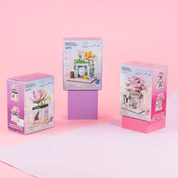 Set de Construcción Flor Paisaje Urbano Lotus Mini Family Miniso