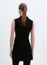 Top Mazip Negro Talla XS Mujer Mango