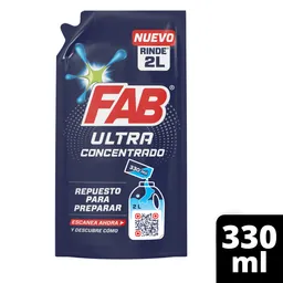 Detergente lìquido FAB Ultraconcentrado para Preparar 330 ml