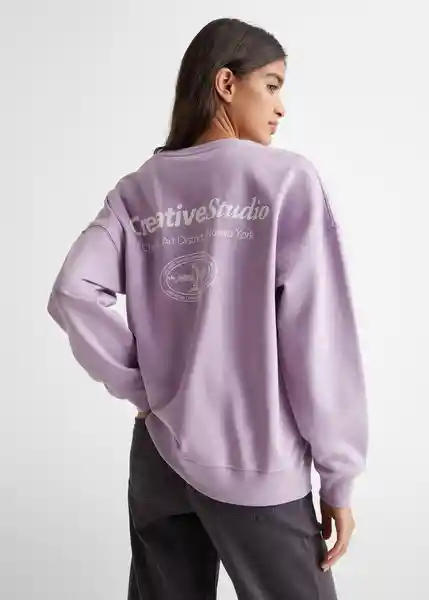 Buzo Sudadera Studio Lavanda Talla 22 Niñas Mango