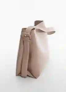 Bolso G Lucia Taupe Mujer Mango