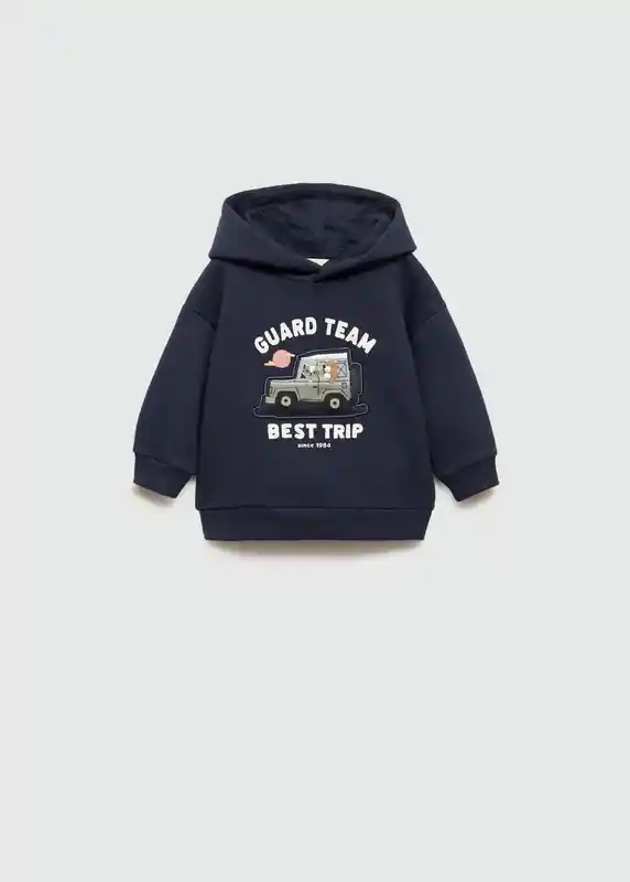 Sudadera Trip Navy Talla 97 Niños Mango