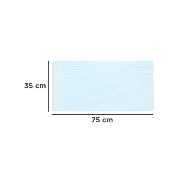 Toalla de Baño de Microfibra Acanalada Aqua Serie Miniso