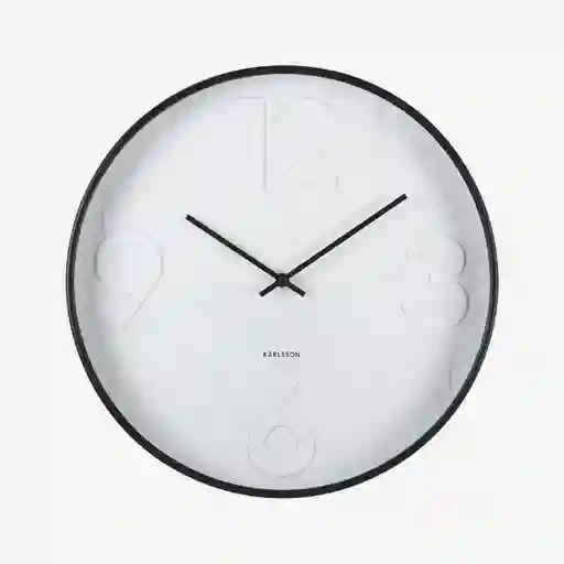 Present Time Reloj de Pared Con Mecanismo Silencioso Ayuno Negro