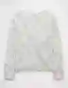 Suéter Tejido Mujer Gris Talla: SMALL 1450951 American Eagle