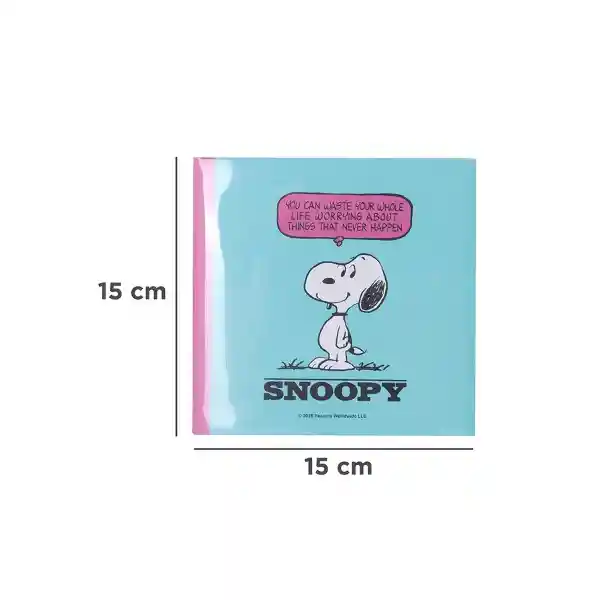 Cuaderno B 80 Hojas Serie Snoopy Colorful Vintage Miniso