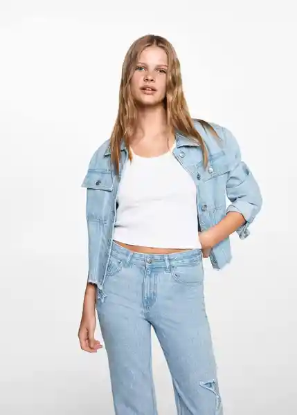 Jean Starp Tejano Claro Talla 19 Niñas Mango